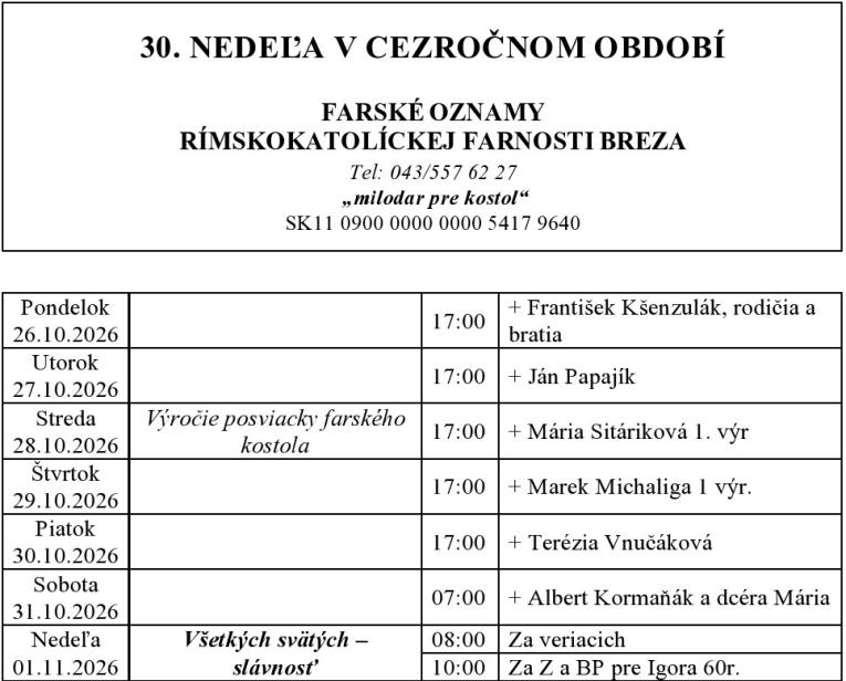 oznam